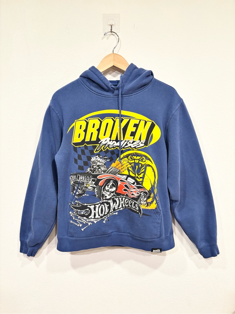 broken promises x hot wheels graphic hoodie